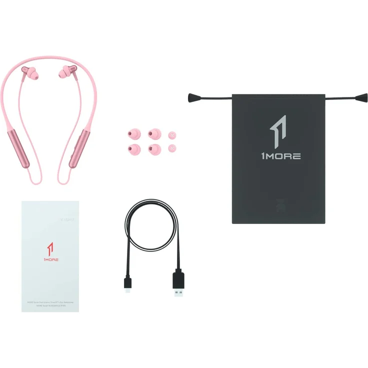 1More E1024BT-PK In-Ear Kopfhörer, mit Bluetooth, Mikrofon, Noise Cancelling, pink – Bild 7