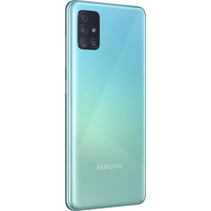 Samsung Galaxy A51 Smartphone 16,51cm (6,5 Zoll) Super AMOLED-Display, 128GB interner Speicher, 4GB RAM, Nano-SIM, Android, Prism Crush Blue – Bild 3