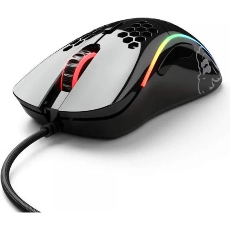 Glorious PC Gaming Race Model D Gaming-Maus mit Kabel, Schwarz Glänzend – Bild 1