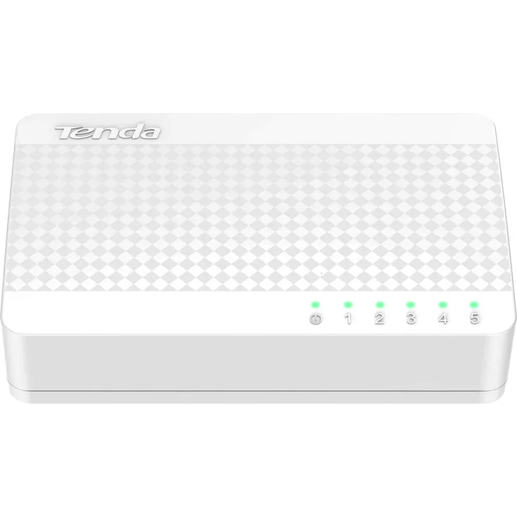 Tenda S105 5 Port Desktop Switch (5 10 - 100 MBit-s RJ-45 Ports, Autonegation, Auto MDI-MDIX, IEEE 802x3x Flusskontrolle, Non-Blocking Architektur)
