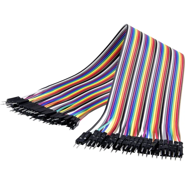 Renkforce JKMM403 Jumper-Kabel Arduino, Banana Pi, Raspberry Pi (40x Drahtbrücken-Stecker - 40x Drahtbrücken-Stecker) 30.00cm Bunt