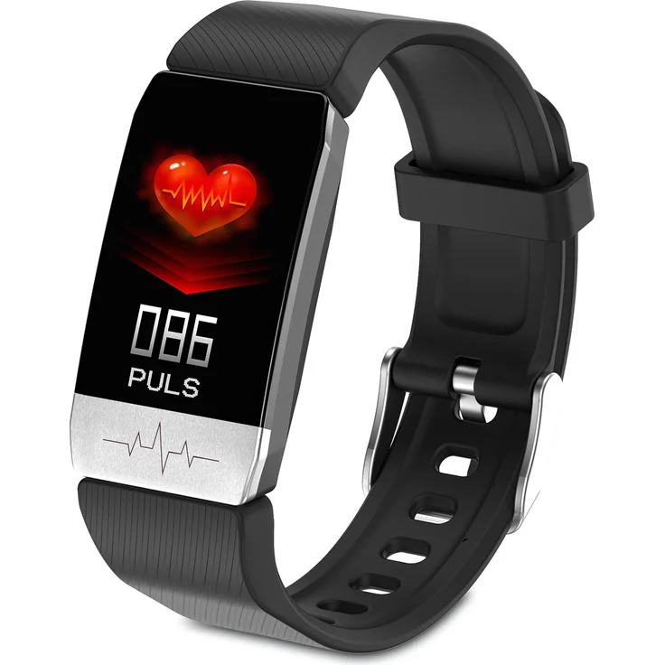 Motiofit Gesundheitsuhr Premium Fitness-Tracker Schwarz - Preisvergleich – Bild 3