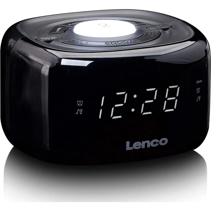 Lenco CR-12 Radiowecker, schwarz – Bild 2
