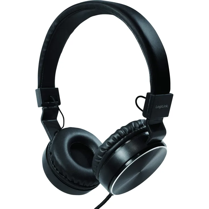 LogiLink HS0049BK Over-Ear-Kopfhörer, schwarz