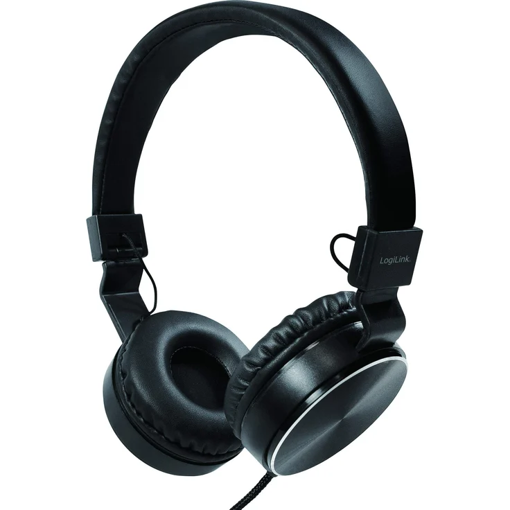 LogiLink HS0049BK Over-Ear-Kopfhörer, schwarz – Bild 1