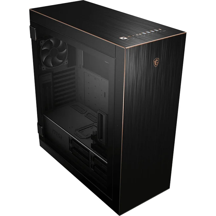 MSI MPG SEKIRA 500G Tower-Gehäuse, schwarz, Tempered Glass – Bild 2