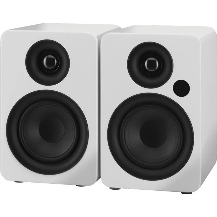 IMG STAGELINE SOUND-4BT-WS Aktives 2-Wege-Stereo-Lautsprecherboxen-System weiß