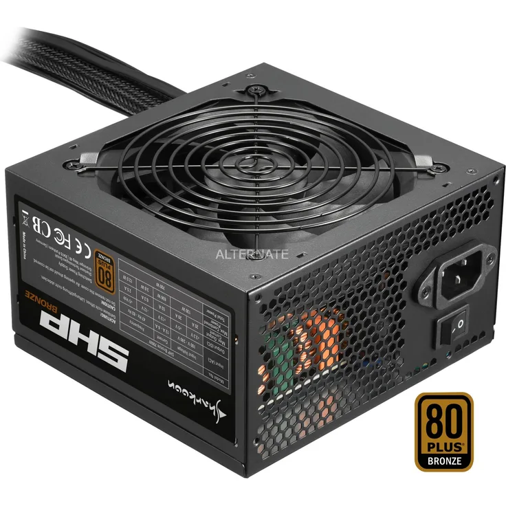 Sharkoon SHP Bronze 700W PC-Netzteil, schwarz, 4x PCIe