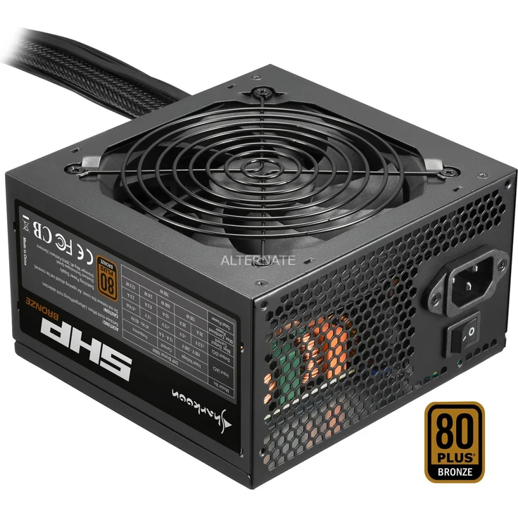 Sharkoon SHP Bronze 700W PC-Netzteil, schwarz, 4x PCIe – Bild 1