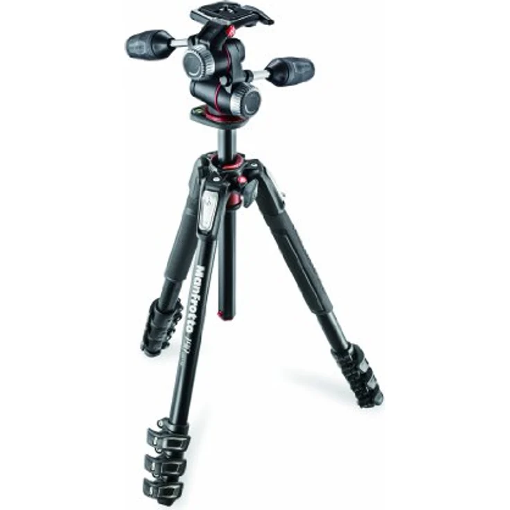 Manfrotto MK190XPRO4-3W 190 Aluminium Stativ mit 4 Segmente – Bild 1