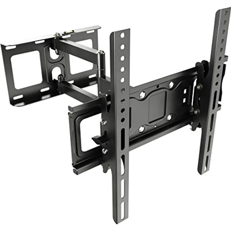 RICOO TV Wandhalterung Schwenkbar Neigbar S6144 Universal LCD Wandhalter Fernsehhalterung Ausziehbar Fernseher Halterung für Flachbildfernseher 76cm/30 Zoll - 140cm/55 Zoll Zoll / VESA 200x200 400x400 / Schwarz