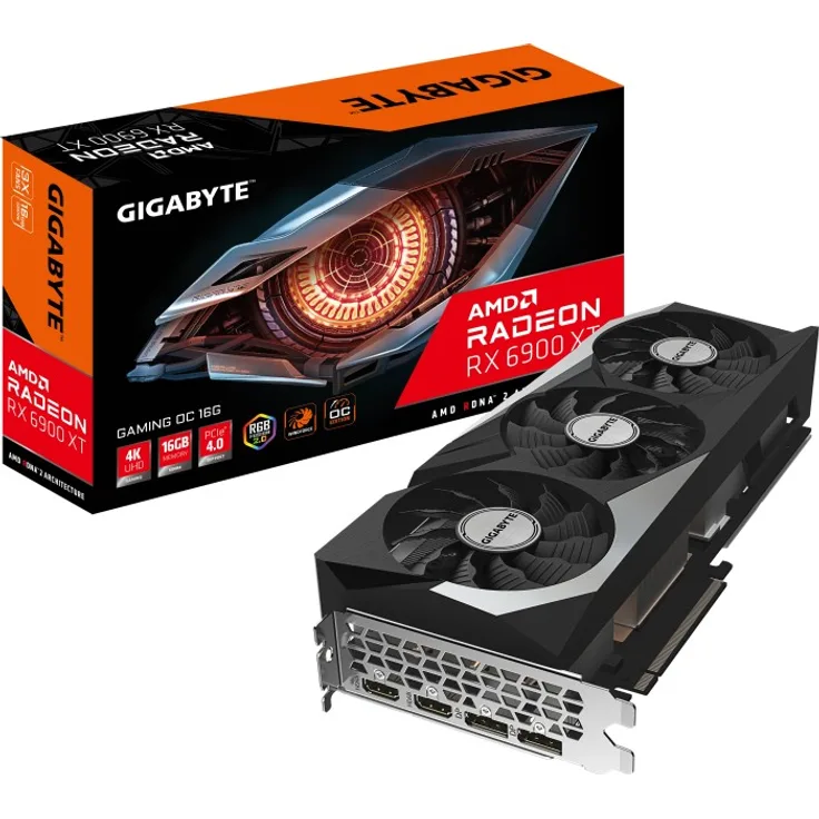 GIGABYTE Radeon RX 6900 XT Gaming OC 16G, 16GB GDDR6, 2x HDMI, 2x DP (GV-R69XTGAMING OC-16GD)