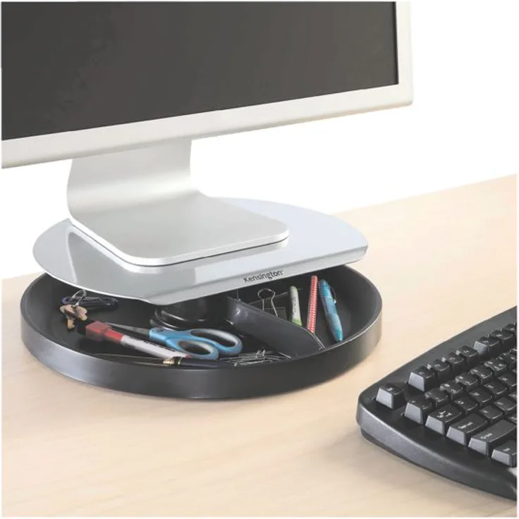 Kensington 60049EU SmartFit Drehbarer Monitorständer (Höhenverstellbarer und drehbarer Monitorstand mit SmartFit-System)