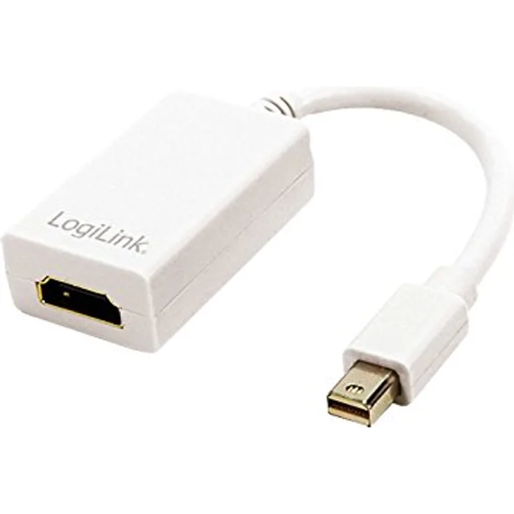 Logilink - Video- / Audio-Adapter - DisplayPort / HDMI - Mini-DisplayPort (M) - HDMI, 19-polig (W) - 10 cm - (DisplayPort 1.1a) (CV0036A)