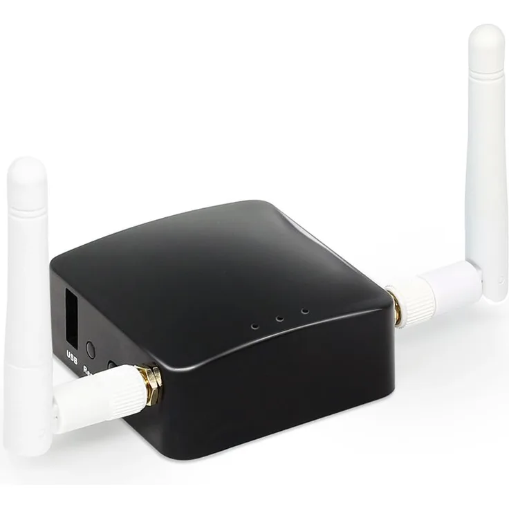 GL.iNet GL-AR300M16-Ext Mini Travel Router, OpenWrt Pre-installed, Repeater Bridge, 300Mbps High Performance, 16MB Nor flash, 128MB RAM, OpenVPN, Tor Compatible, Programmable IoT Gateway