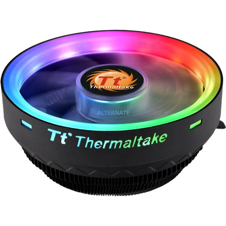Thermaltake UX100 ARGB - Prozessorkühler - (für: LGA775, LGA1156, AM2, AM2+, AM3, LGA1155, AM3+, FM1, FM2, LGA1150, LGA1151, AM4) - Aluminium - 120 mm (CL-P064-AL12SW-A) – Bild 1