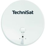 TechniSat TECHNITENNE 60 Satelliten-Schüssel für 2 Teilnehmer (60 cm digital Sat Anlage, Komplettset aus Antenne mit Masthalterung und Universal-Twin-LNB) lichtgrau