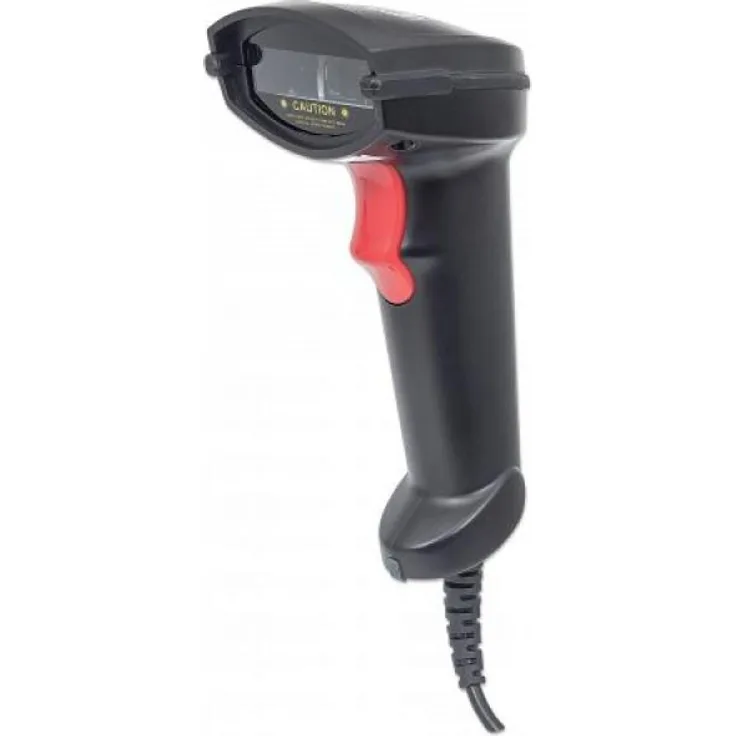 Manhattan Laser Barcodescanner 300 mm Scanreichweite USB Gehäusevariante schwarz 177429