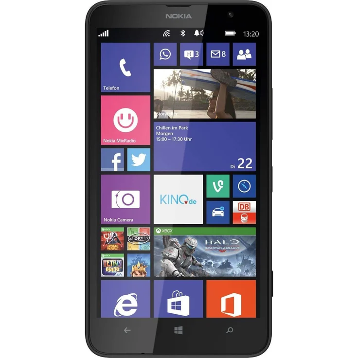 Nokia Lumia 1320 Smartphone 15,24cm Pixel (6 Zoll) IPS-Display, 8GB interner Speicher, 1GB RAM, Windows Phone, Schwarz – Bild 1