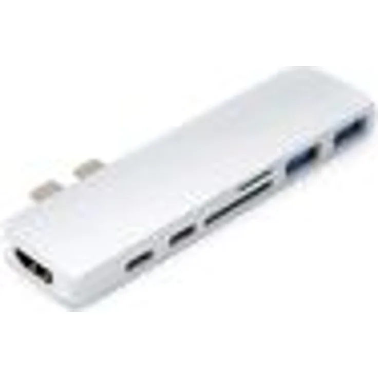 Caruba Duo-Hub USB C grau