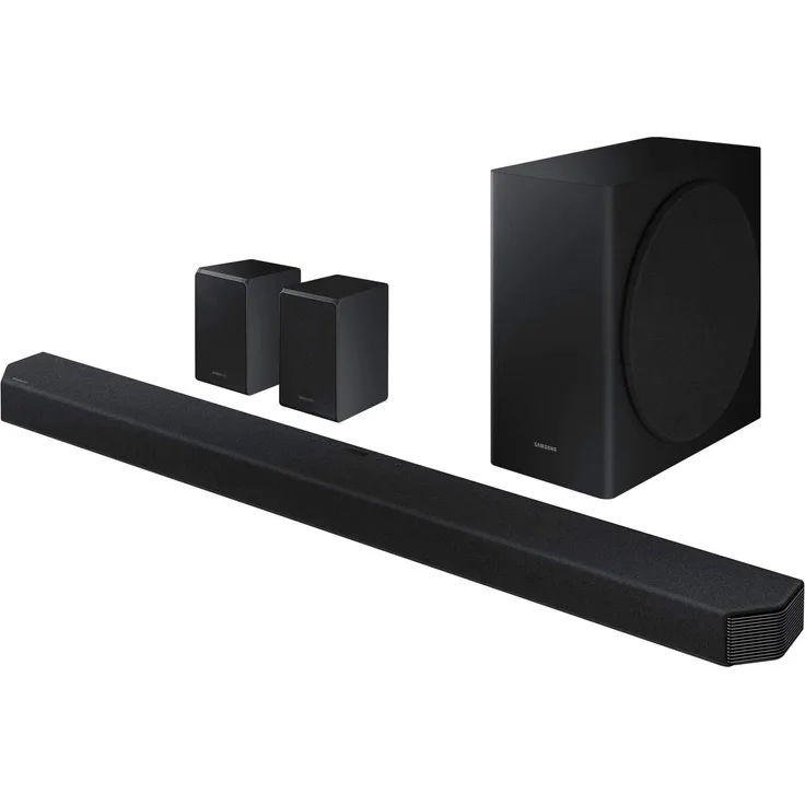 Samsung HW-Q950T 9.1.4 Soundbar mit Subwoofer, Dolby Atmos, kabellos/kabelgebunden, geeignet für TV, schwarz (2020) - Preisvergleich