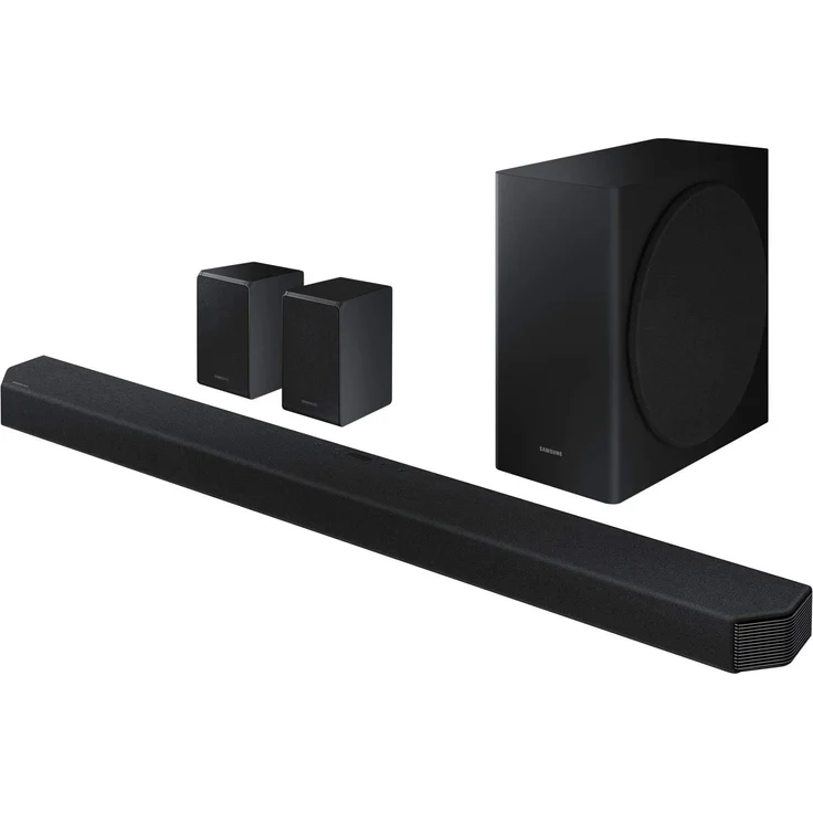 Samsung HW-Q950T 9.1.4 Soundbar mit Subwoofer, Dolby Atmos, kabellos/kabelgebunden, geeignet für TV, schwarz (2020) - Preisvergleich – Bild 1