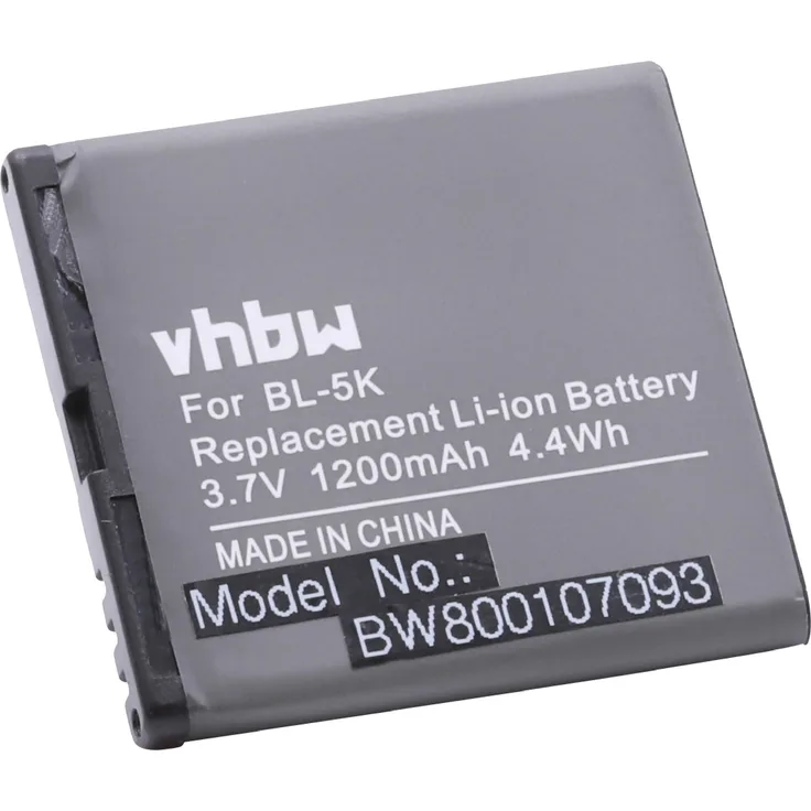 VHBW Akku kompatibel mit Bea-fon SL480, SL580 Handy Smartphone Telefon (1200mAh, 3,7V, Li-Ion)