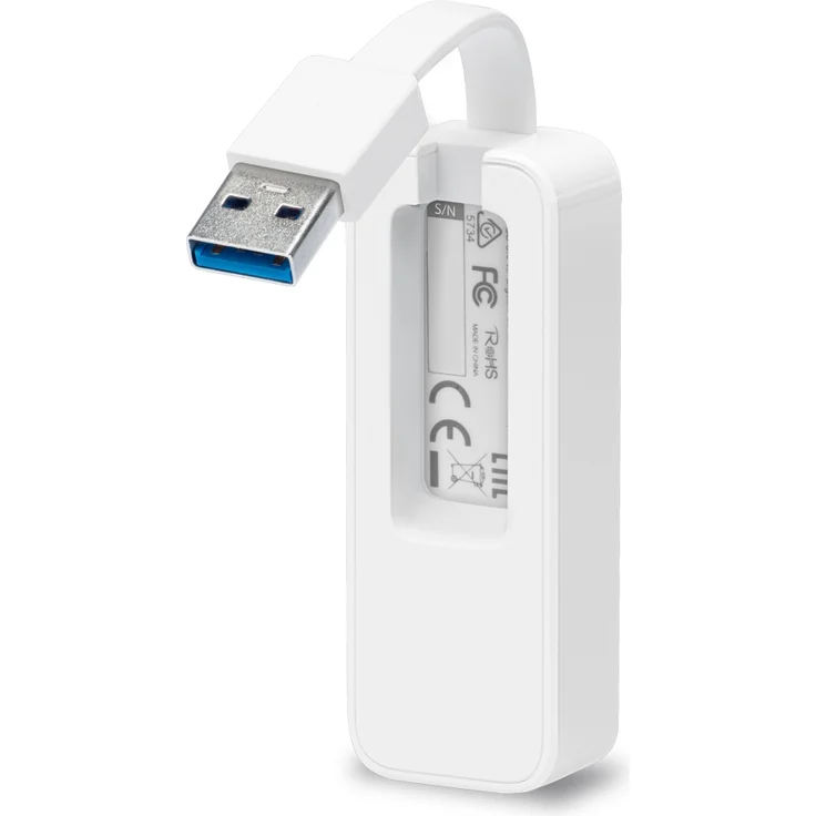 TP-Link UE300 USB-3.0- 10-100-1000Mbit-s-Gigabit-Ethernet-Adapter (mit einklappbarem Kabel, für Apple Macbook, Surface Pro, XPS, Ultrabook, Chromebook, PC, Mac und weitere) – Bild 2