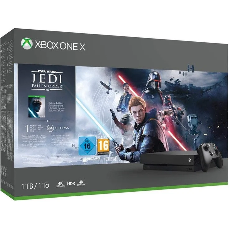Microsoft Xbox One X Schwarz 1TB Bundle inkl. Star Wars Jedi - Fallen Order – Bild 9
