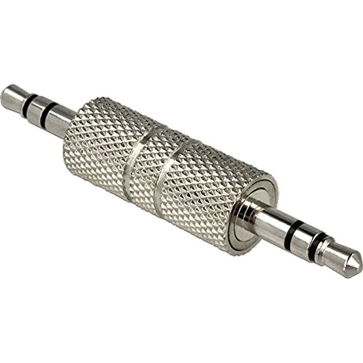 DeLock 65629 - Kabelschnittstellen-Adapter (3.5mm, 3.5mm, Male Connector-Male Connector, Silber)