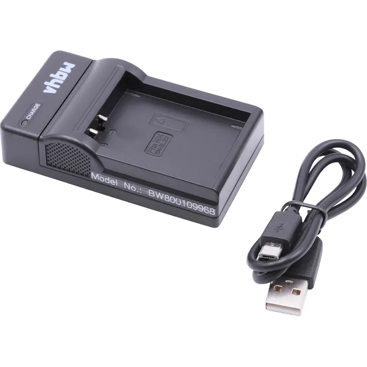 vhbw Micro USB Ladegerät Ladekabel passend für Kamera Akku Nikon CoolPix P600, P610, P900, S810, S810c.