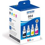 Epson EcoTank 664 - 4er-Pack - Schwarz, Gelb, Cyan, Magenta - Original - Nachfülltinte - für Epson L380, L395, L495, EcoTank ET-2650, L1455, L656, EcoTank ITS L3050, L3060, L3070