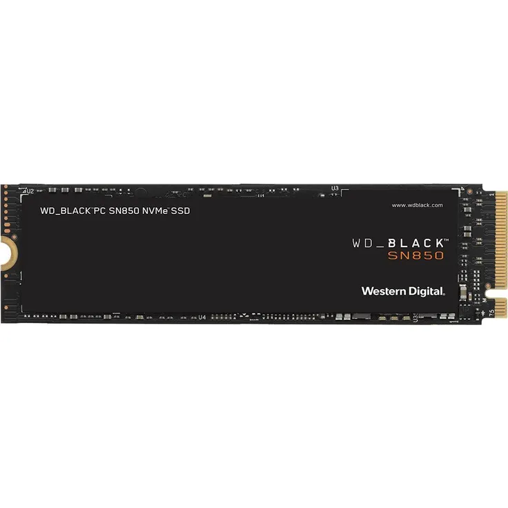 WD Black SN850 NVMe SSD WDS100T1X0E - SSD - 1TB - intern - M.2 2280 - PCI Express 4,0 x4 (NVMe) (WDS100T1X0E)