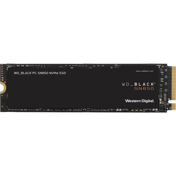 WD Black SN850 NVMe SSD WDS100T1X0E - SSD - 1TB - intern - M.2 2280 - PCI Express 4,0 x4 (NVMe) (WDS100T1X0E) – Bild 1