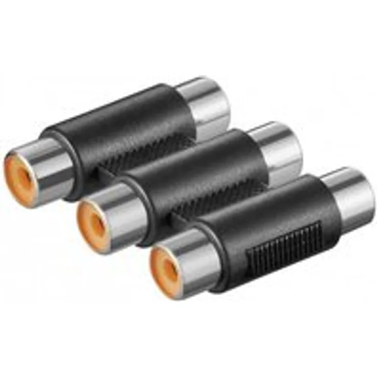 Adapter 3x Cinch Kupplung auf 3x Cinch Kupplung