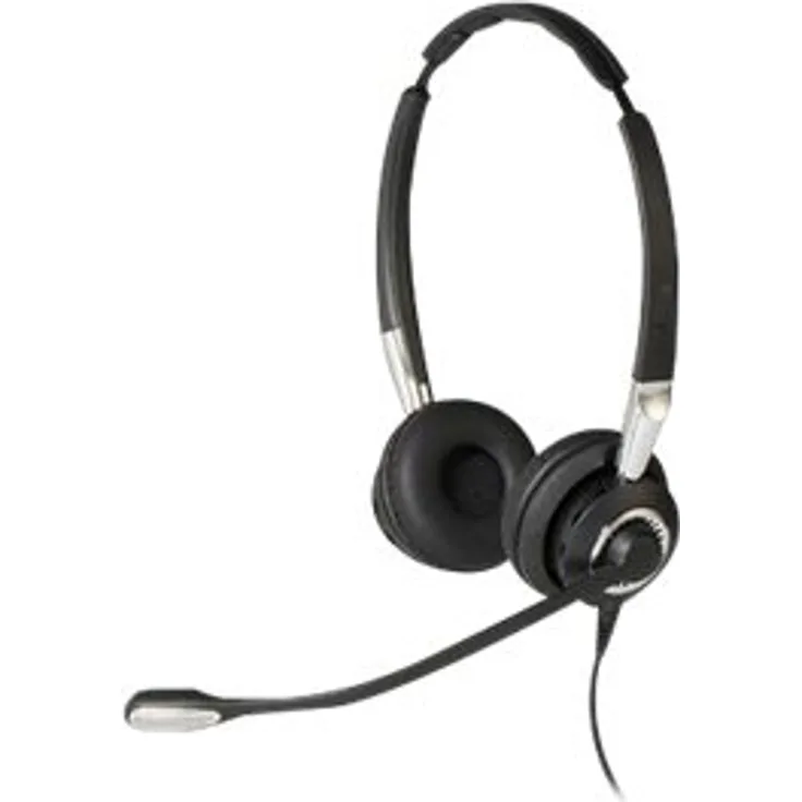 Jabra Biz 2400 II QD Duo UNC leistungsfähiges -Center-Kabel-Headset mit Ultra-Geräuschunterdrückung für Festnetztelefone