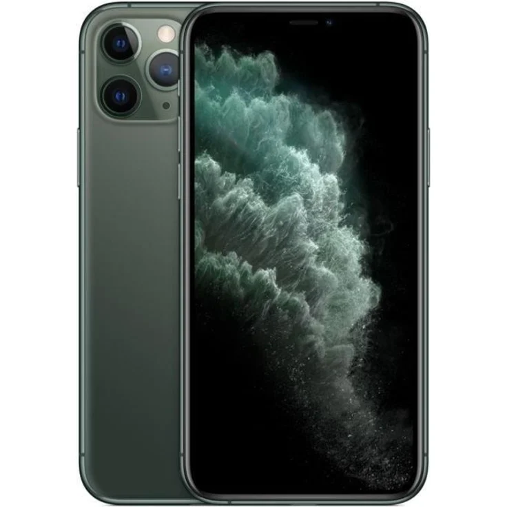 Apple iPhone 11 Pro Smartphone 14,73cm (5,8 Zoll) Super Retina XDR-Display, 256GB interner Speicher, 6GB RAM, Dual-SIM, iOS, Midnight Green – Bild 1