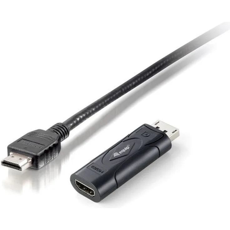 Equip DisplayPort zu HDMI Adapter – Kabel Interface-Gender Adapter (Displayport, HDMI, Männlich-weiblich, Schwarz, 1920 X 1080 Pixel)