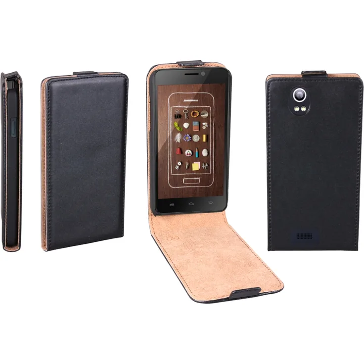 PATONA Flip Case, geeignet für Kazam Trooper 450 schwarz Ultra Slim