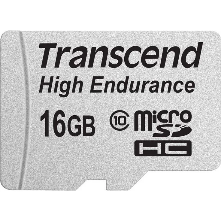 Transcend 16GB High Endurance microSDXC-SDHC Speicherkarte TS16GUSDXC10V - bis zu 95 MBs lesen und 45 MBs schreiben
