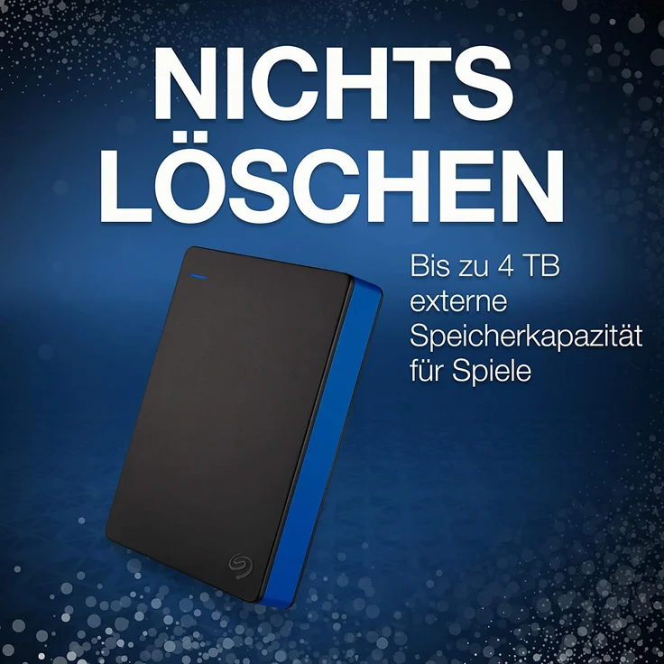 Seagate Game Drive for PS4 STGD4000400 - Festplatte - 4 TB - extern (tragbar) - USB 3.0 - Schwarz - für Sony PlayStation 4, Sony PlayStation 4 Pro, Sony PlayStation 4 Slim (STGD4000400) – Bild 7