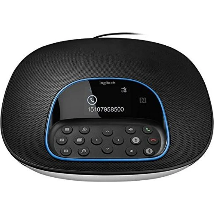 Logitech Group Videokonferenz-System, Bestehend aus Webcam, Freisprecheinrichtung & Fernbedienung, HD 1080p, 10-fach Zoom, Rauschunterdrückung, USB-Anschluss & Bluetooth, Für größere Meetingräume (960-001057) – Bild 3