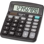 Genie 220 MD 10-stelliger Tischrechner, Dual-Power (Solar und Batterie) 1 Stück, kompaktes Design, schwarz