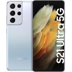 Samsung Galaxy S21 Ultra 5G Smartphone 17,27cm (6,8 Zoll) AMOLED-Display, 256GB interner Speicher, 12GB RAM, Dual-SIM, Phantom Silver