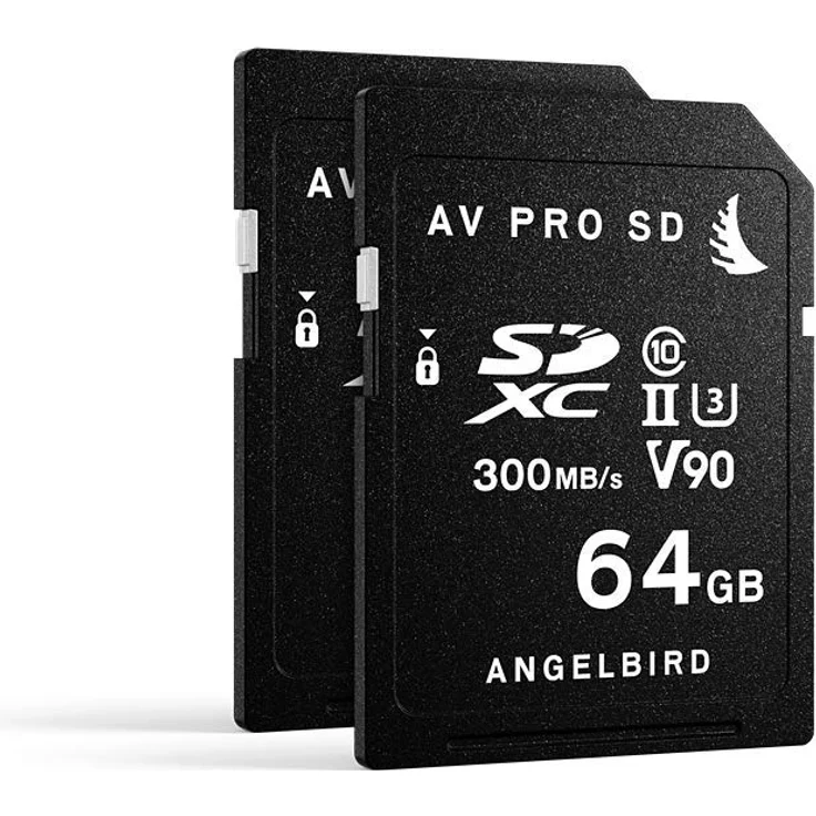 Angelbird SD Card AV PRO UHS-II 64GB V90 2er Pack – Bild 1