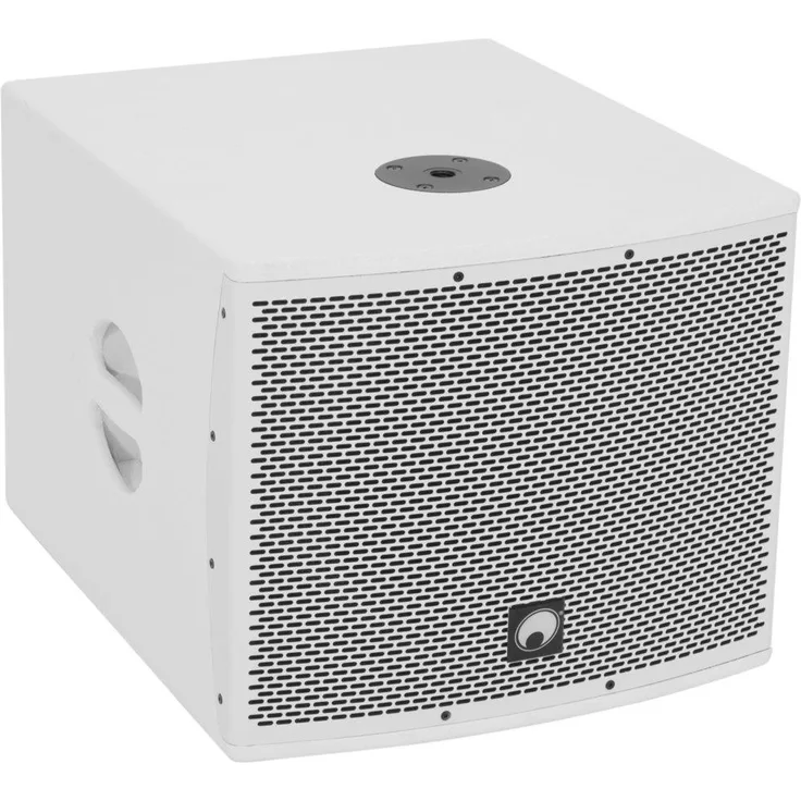 Omnitronic MOLLY-12A Subwoofer aktiv weiß Aktiver 12''-Subwoofer mit DSP und Bluetooth, Subwoofer