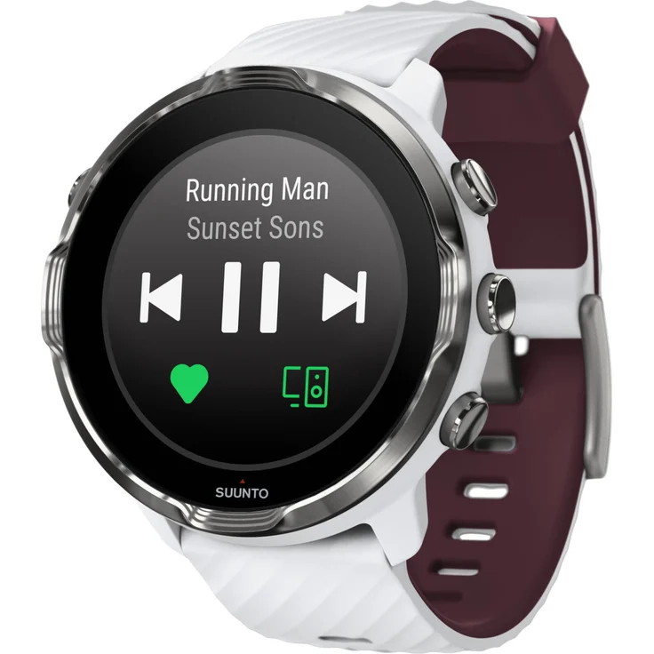 Suunto 7 Smartwatch GPS, Unisex, 50mm, White Burgundy – Bild 3