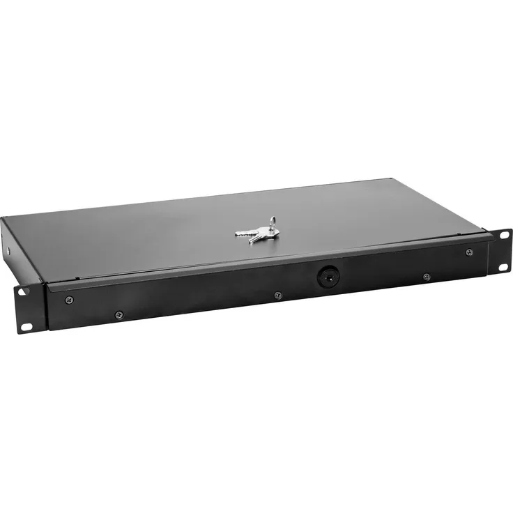 OMNITRONIC Rackschublade KE-1 Rackschublade mit Schloss 1HE