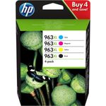 HP 963XL (3YP35AE) Multipack Original Druckerpatronen mit hoher Reichweite (für HP Officejet Pro 9010, 9012, 9015, 9016, 9019, 9020, 9022, 9025) schwarz, rot, gelb, blau