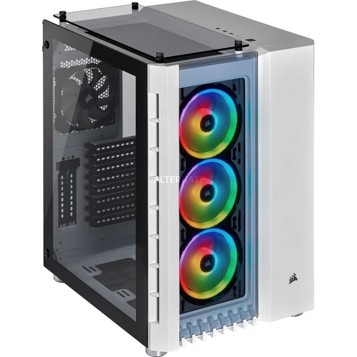 Corsair Crystal Series 680X RGB Hohem Luftdurchsatz Gehärtetem Glas ATX Smart Gaming Gehäuse, RGB LED, Weiß – Bild 1